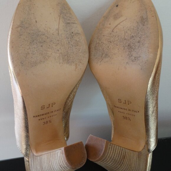 SJP by Sarah Jessica Parker Rigby Mule Rosegold 3.75" Heels EU 38. US 8 Italy - Picture 9 of 10